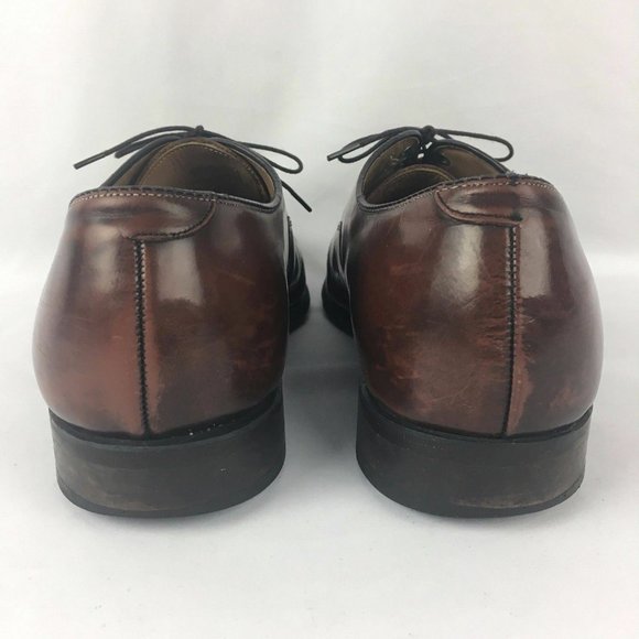 Johnston Murphy Optima Brown Leather Cap Toe Oxford Dress Shoes Mens 11 D/B USA main image 8